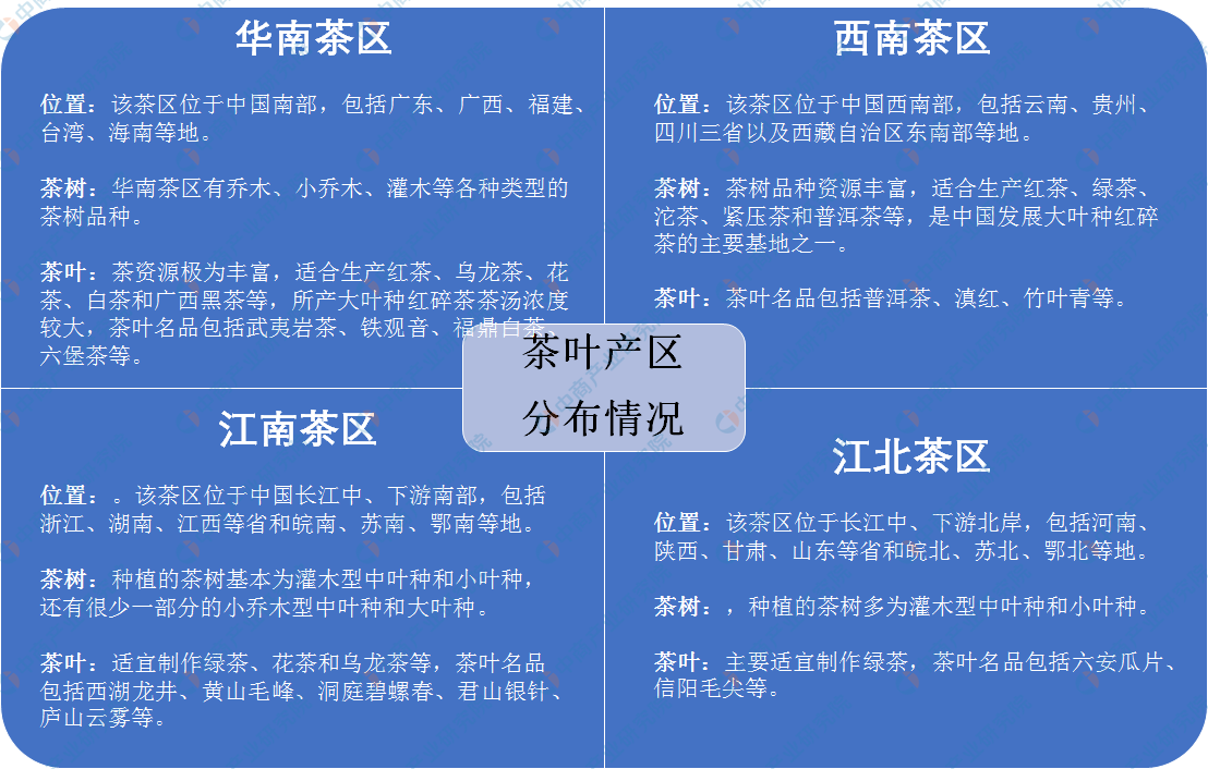 及四大茶叶产区分布情况分析（附百强县）AG真人国际中国茶叶七大种类基本概况(图1)